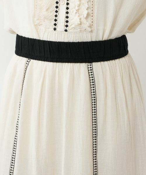 NEMIKA / ネミカ ミニ・ひざ丈スカート | 配色ティアードスカート【DEVOTION TWINS】 | 詳細7