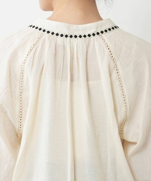 NEMIKA / ネミカ シャツ・ブラウス | キーネックコットンブラウス【DEVOTION TWINS】 | 詳細11