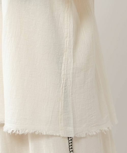 NEMIKA / ネミカ シャツ・ブラウス | キーネックコットンブラウス【DEVOTION TWINS】 | 詳細13