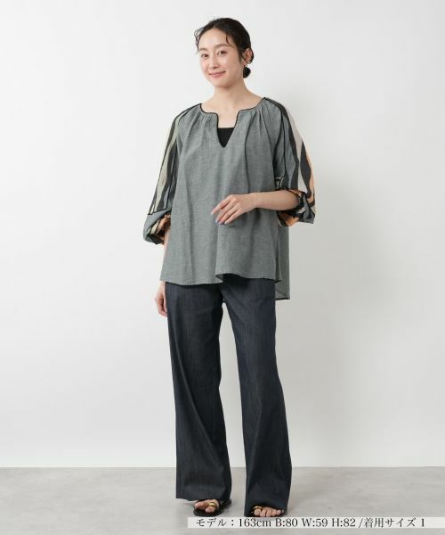 NEMIKA / ネミカ シャツ・ブラウス | ボリュームスリーブブラウス【DEVOTION TWINS】 | 詳細1