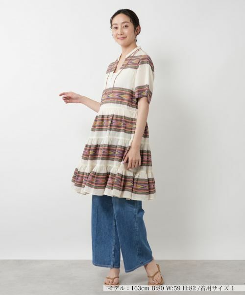 NEMIKA / ネミカ ドレス | ボーダーティアードチュニック【DEVOTION TWINS】 | 詳細1