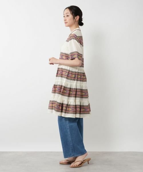 NEMIKA / ネミカ ドレス | ボーダーティアードチュニック【DEVOTION TWINS】 | 詳細2