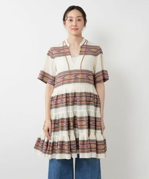 NEMIKA / ネミカ ドレス | ボーダーティアードチュニック【DEVOTION TWINS】 | 詳細4