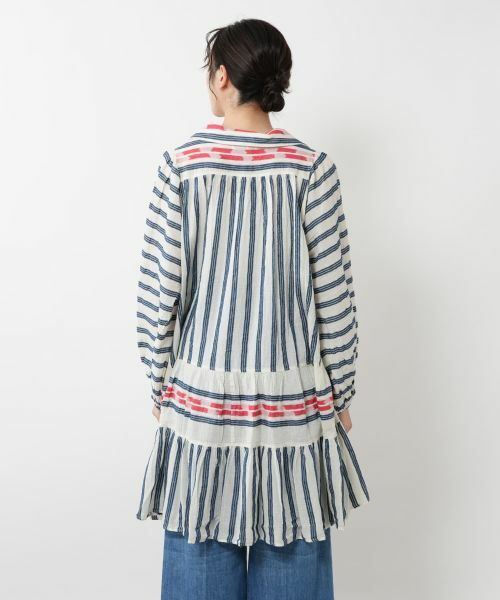 NEMIKA / ネミカ シャツ・ブラウス | ストライプ切替チュニックブラウス【DEVOTION TWINS】 | 詳細5