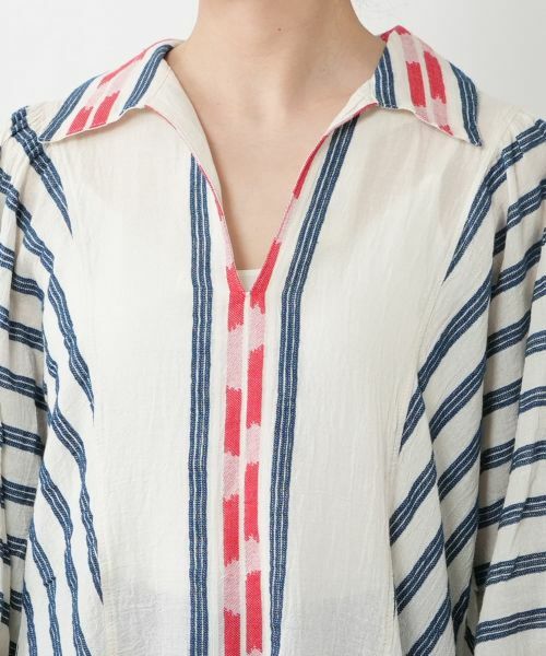 NEMIKA / ネミカ シャツ・ブラウス | ストライプ切替チュニックブラウス【DEVOTION TWINS】 | 詳細6