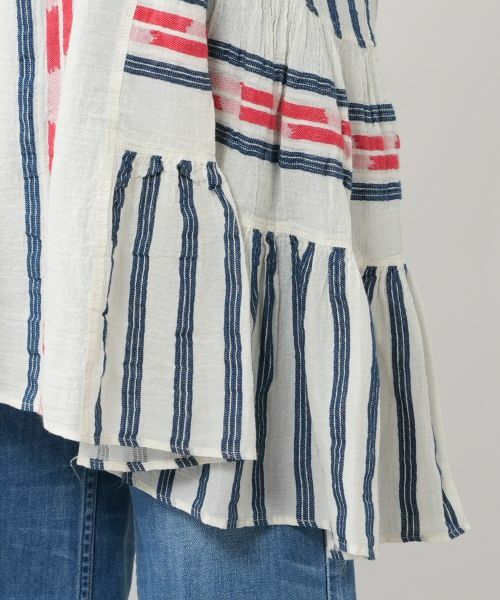 NEMIKA / ネミカ シャツ・ブラウス | ストライプ切替チュニックブラウス【DEVOTION TWINS】 | 詳細8