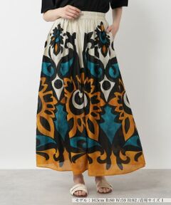 NEMIKA / ネミカ ミニ・ひざ丈スカート | フラワープリントスカート【DEVOTION TWINS】