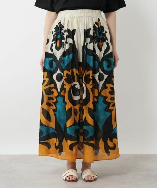 NEMIKA / ネミカ ミニ・ひざ丈スカート | フラワープリントスカート【DEVOTION TWINS】 | 詳細4