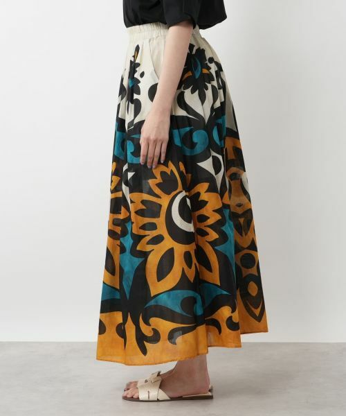 NEMIKA / ネミカ ミニ・ひざ丈スカート | フラワープリントスカート【DEVOTION TWINS】 | 詳細5