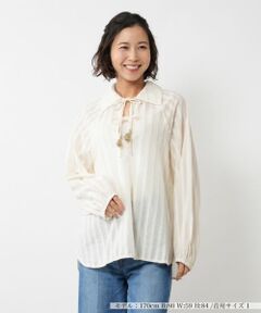 NEMIKA / ネミカ シャツ・ブラウス | ラメストライプブラウス【DEVOTION TWINS】