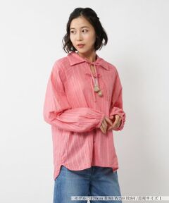 NEMIKA / ネミカ シャツ・ブラウス | ラメストライプブラウス【DEVOTION TWINS】