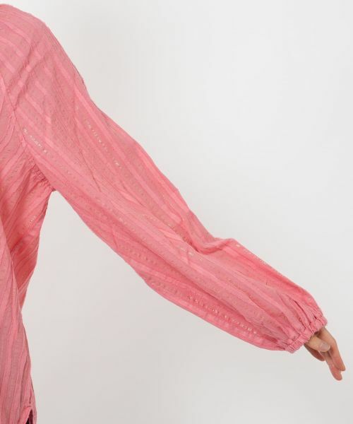 NEMIKA / ネミカ シャツ・ブラウス | ラメストライプブラウス【DEVOTION TWINS】 | 詳細12