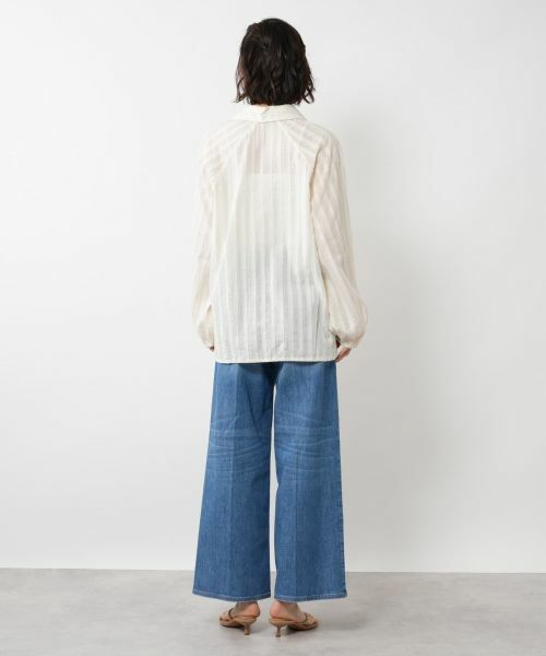 NEMIKA / ネミカ シャツ・ブラウス | ラメストライプブラウス【DEVOTION TWINS】 | 詳細3