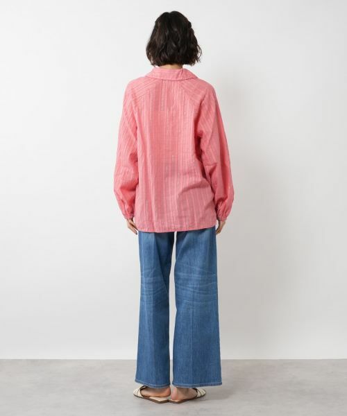 NEMIKA / ネミカ シャツ・ブラウス | ラメストライプブラウス【DEVOTION TWINS】 | 詳細6
