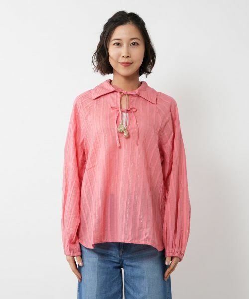 NEMIKA / ネミカ シャツ・ブラウス | ラメストライプブラウス【DEVOTION TWINS】 | 詳細7