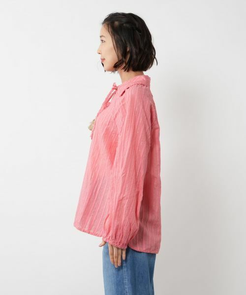 NEMIKA / ネミカ シャツ・ブラウス | ラメストライプブラウス【DEVOTION TWINS】 | 詳細8