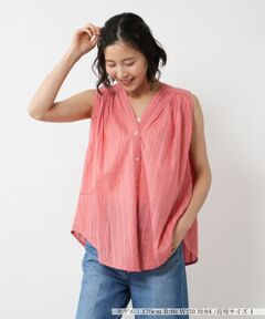 NEMIKA / ネミカ シャツ・ブラウス | ラメストライプノースリーブブラウス【DEVOTION TWINS】