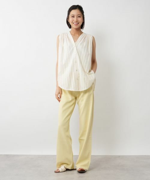 NEMIKA / ネミカ シャツ・ブラウス | ラメストライプノースリーブブラウス【DEVOTION TWINS】 | 詳細1