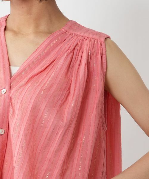 NEMIKA / ネミカ シャツ・ブラウス | ラメストライプノースリーブブラウス【DEVOTION TWINS】 | 詳細12