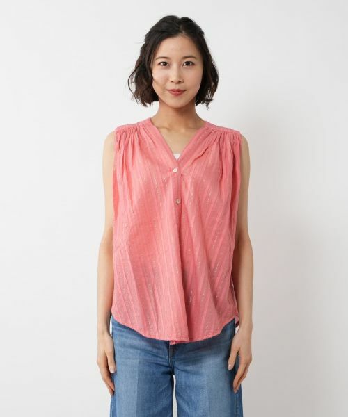 NEMIKA / ネミカ シャツ・ブラウス | ラメストライプノースリーブブラウス【DEVOTION TWINS】 | 詳細7