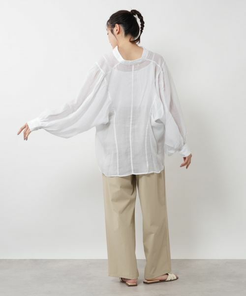 NEMIKA / ネミカ シャツ・ブラウス | ギャザースリーブブラウス【DEVOTION TWINS】 | 詳細6