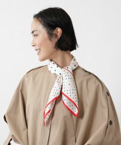 NEMIKA / ネミカ バンダナ・スカーフ | ドットプリントシルクスカーフ【manipuri】