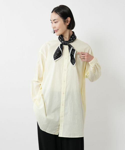 NEMIKA / ネミカ バンダナ・スカーフ | ドットプリントシルクスカーフ【manipuri】 | 詳細1