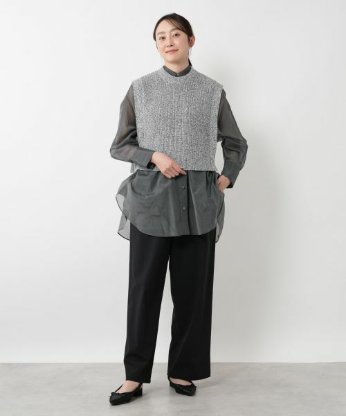 NEMIKA / ネミカ テーラードジャケット | メランジニットベスト【SACRA】 | 詳細1