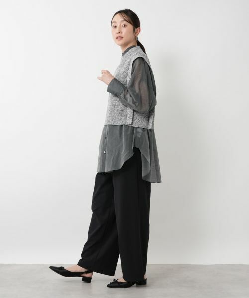 NEMIKA / ネミカ テーラードジャケット | メランジニットベスト【SACRA】 | 詳細2