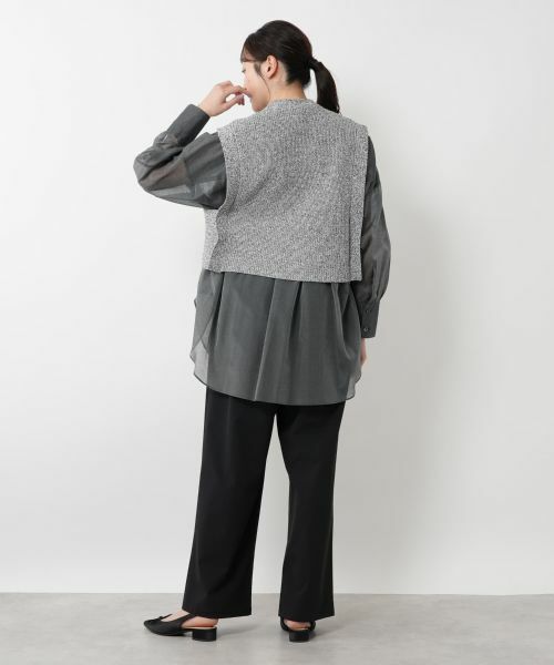 NEMIKA / ネミカ テーラードジャケット | メランジニットベスト【SACRA】 | 詳細3