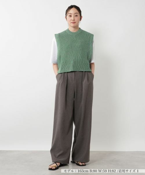 NEMIKA / ネミカ テーラードジャケット | メランジニットベスト【SACRA】 | 詳細4