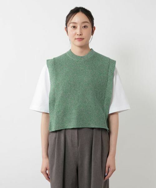 NEMIKA / ネミカ テーラードジャケット | メランジニットベスト【SACRA】 | 詳細7