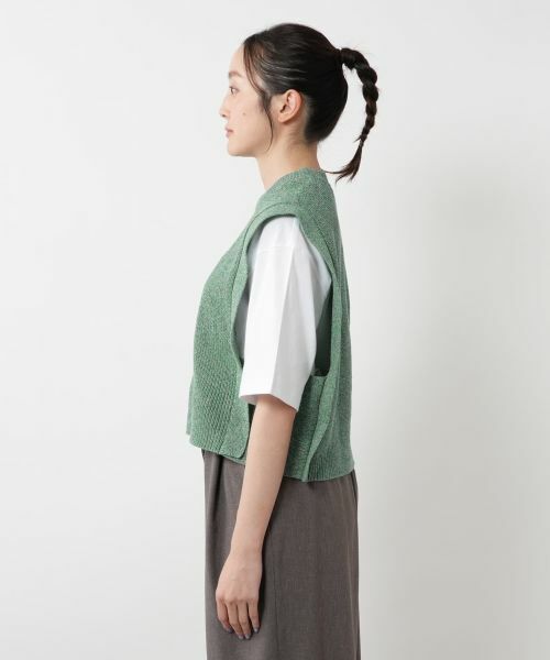 NEMIKA / ネミカ テーラードジャケット | メランジニットベスト【SACRA】 | 詳細8