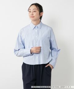 NEMIKA / ネミカ シャツ・ブラウス | ストライプクロップドシャツ【SACRA】