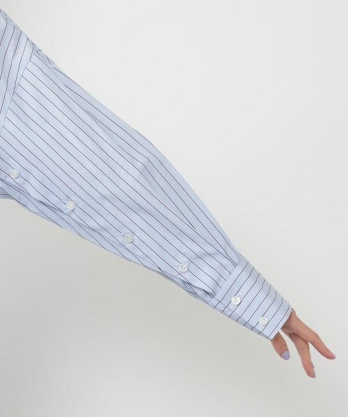 NEMIKA / ネミカ シャツ・ブラウス | ストライプクロップドシャツ【SACRA】 | 詳細12