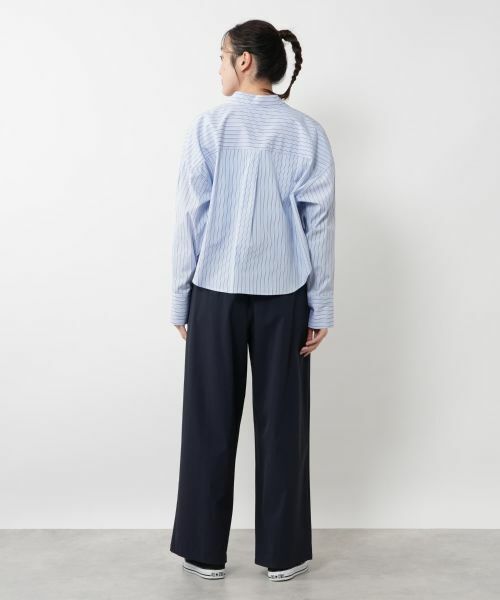 NEMIKA / ネミカ シャツ・ブラウス | ストライプクロップドシャツ【SACRA】 | 詳細6