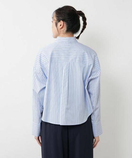 NEMIKA / ネミカ シャツ・ブラウス | ストライプクロップドシャツ【SACRA】 | 詳細9