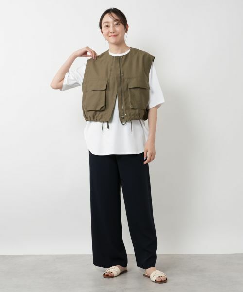 NEMIKA / ネミカ テーラードジャケット | ミリタリークロップドジレ【SACRA】 | 詳細1