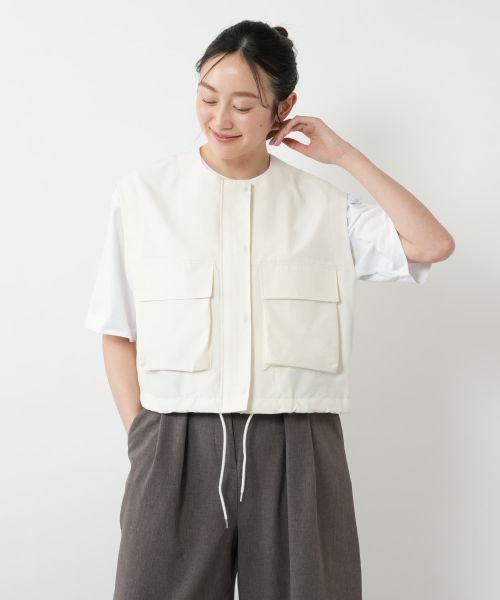 NEMIKA / ネミカ テーラードジャケット | ミリタリークロップドジレ【SACRA】 | 詳細10