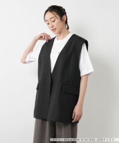 NEMIKA / ネミカ テーラードジャケット | Vネックベスト【SACRA】