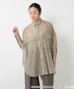 NEMIKA / ネミカ シャツ・ブラウス | シアーロングシャツ【SACRA】