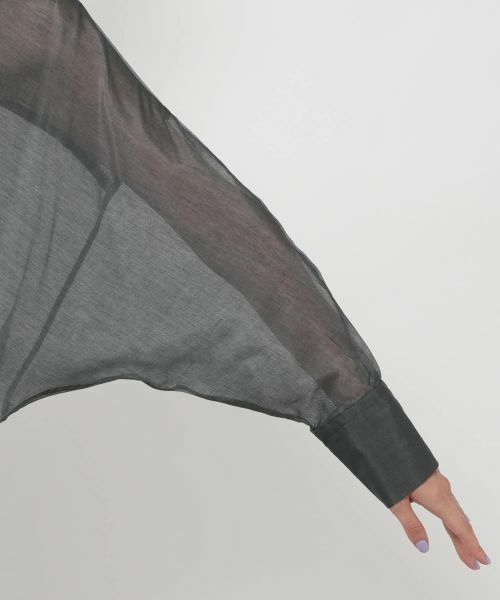 NEMIKA / ネミカ シャツ・ブラウス | シアーロングシャツ【SACRA】 | 詳細12