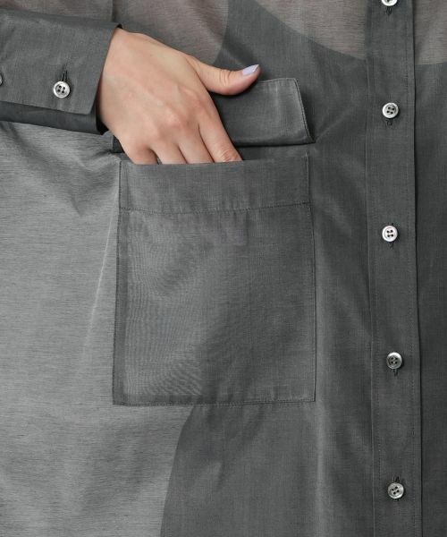 NEMIKA / ネミカ シャツ・ブラウス | シアーロングシャツ【SACRA】 | 詳細13