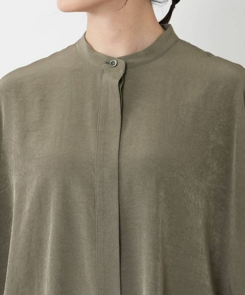 NEMIKA / ネミカ シャツ・ブラウス | スタンドカラー比翼ブラウス【SACRA】 | 詳細10