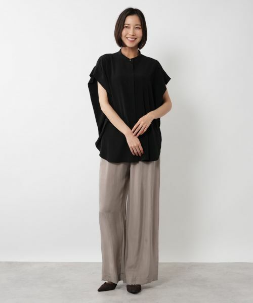 NEMIKA / ネミカ シャツ・ブラウス | スタンドカラー比翼ブラウス【SACRA】 | 詳細16