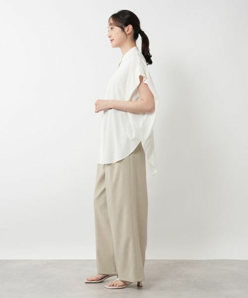 NEMIKA / ネミカ シャツ・ブラウス | スタンドカラー比翼ブラウス【SACRA】 | 詳細2