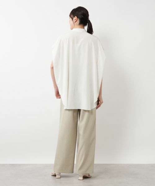 NEMIKA / ネミカ シャツ・ブラウス | スタンドカラー比翼ブラウス【SACRA】 | 詳細3