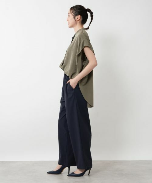 NEMIKA / ネミカ シャツ・ブラウス | スタンドカラー比翼ブラウス【SACRA】 | 詳細5