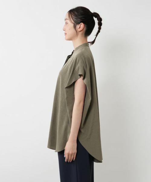 NEMIKA / ネミカ シャツ・ブラウス | スタンドカラー比翼ブラウス【SACRA】 | 詳細8