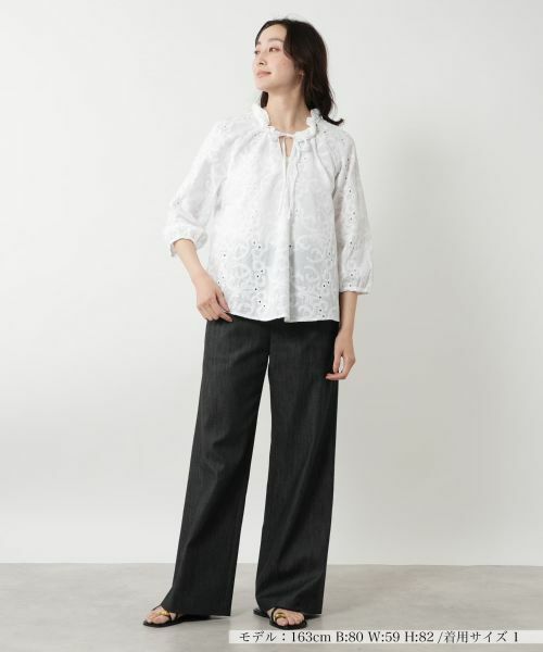 NEMIKA / ネミカ シャツ・ブラウス | アイレット刺繍ブラウス【ROBERT FRIEDMAN】 | 詳細1